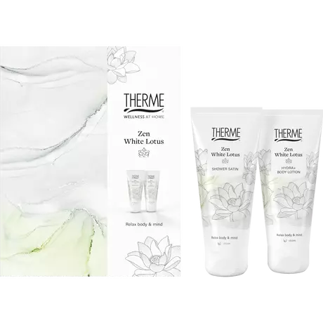 Therme Giftset Zen White Lotus Halve Harmonica Body Lotion /Shower Satin