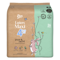 Etos Puur & Zacht Luiers Maxi Maat 4 7-18 kg 26 stuks