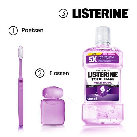 Listerine Total Care Milde Smaak Mondwater 500 ML