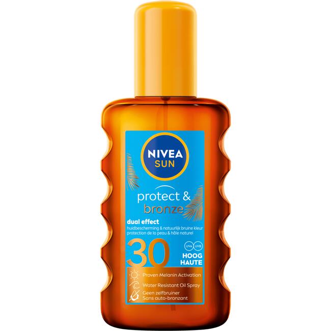 NIVEA SUN Zonnebrand Protect & Bronze Olie Spray SPF 30 200 ML