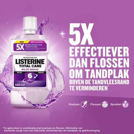 Listerine Total Care Extra Mild Mondwater - 500ML
