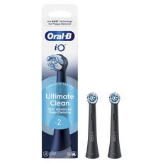 Oral-B iO Ultimate Clean Opzetborstels Zwart 2 Stuks