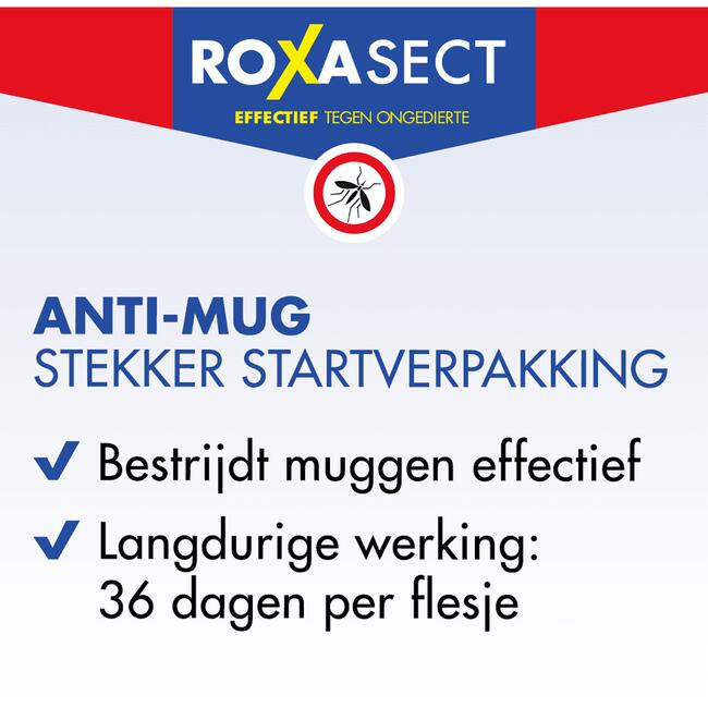 Roxasect Muggenstekker Startverpakking 1 stuk