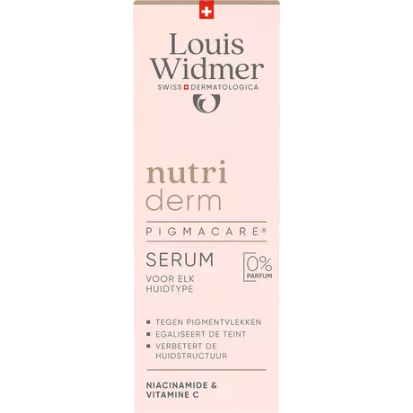 Louis Widmer Nutriderm Pigmacare Serum Zonder Parfum 30 ML