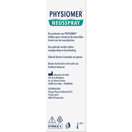 Physiomer Neusspray 100% Natuurlijk 20 ML