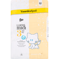 Etos Woezel & Pip Luiers Midi Voordeelpak Maat 3 4-9 kg 64 stuks