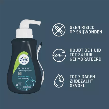 Veet Men Total Pro Ontharingscrème 400 ML