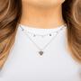 BiSjU Jewellery Ketting met Locked Eye Silver Plated - SS
