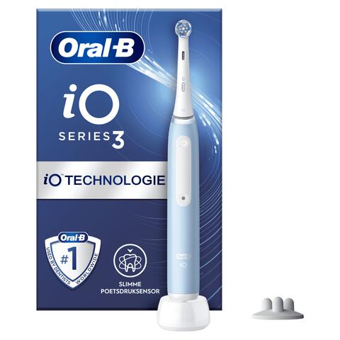 Oral-B iO 3S Blauwe Elektrische Tandenborstel By Braun - 1 stuk