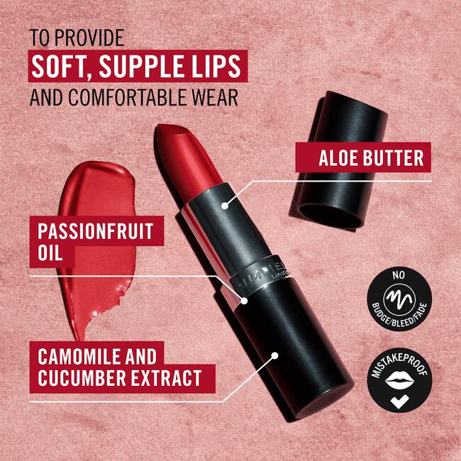 Rimmel London Lasting Finish Satin Lippenstift 290 Sunset Rose 4 G