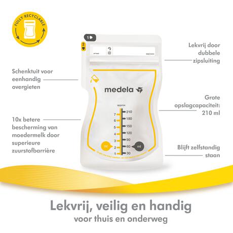 Medela Moedermelkbewaarzakjes met schenktuit 50 stuks