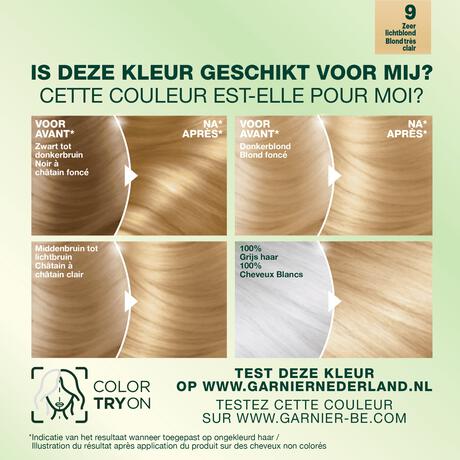 Garnier Nutrisse Crème Permanente Haarverf 9 Zeer Licht Blond