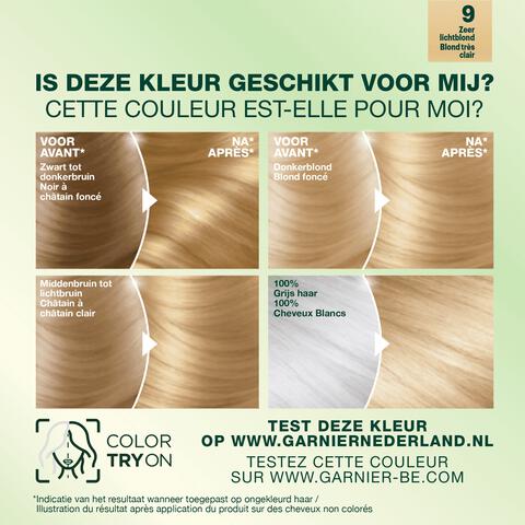 Garnier Nutrisse Crème Permanente Haarverf 9 Zeer Licht Blond