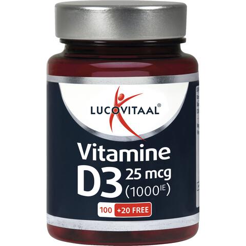 Lucovitaal Vitamine D3 25 mcg 120 Capsules
