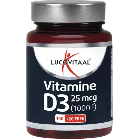 Lucovitaal Vitamine D3 25 MCG Capsules 120 stuks
