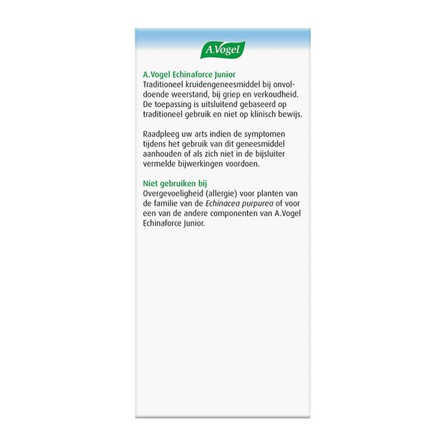 A.Vogel Echinaforce Junior bij Griep en Verkoudheid Tabletten 120 stuks