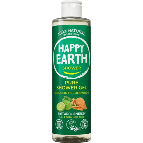 Happy Earth 100% Natuurlijke Bergamot Cedarwood Douchegel 300 ML