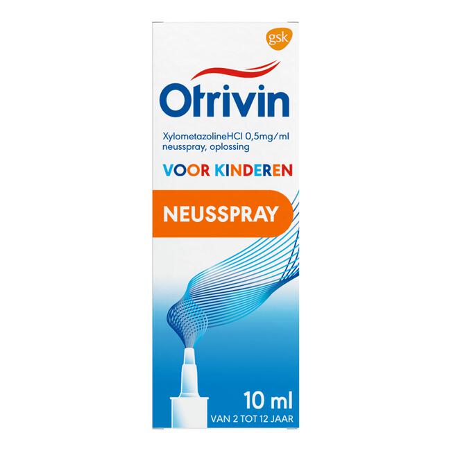 Otrivin Xylometazoline HCI 0,5 mg/ml Kinder Neusspray bij een Verstopte Neus 10 ML