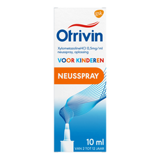 Otrivin Xylometazoline HCI 0,5 mg/ml Kinder Neusspray bij een Verstopte Neus 10 ML