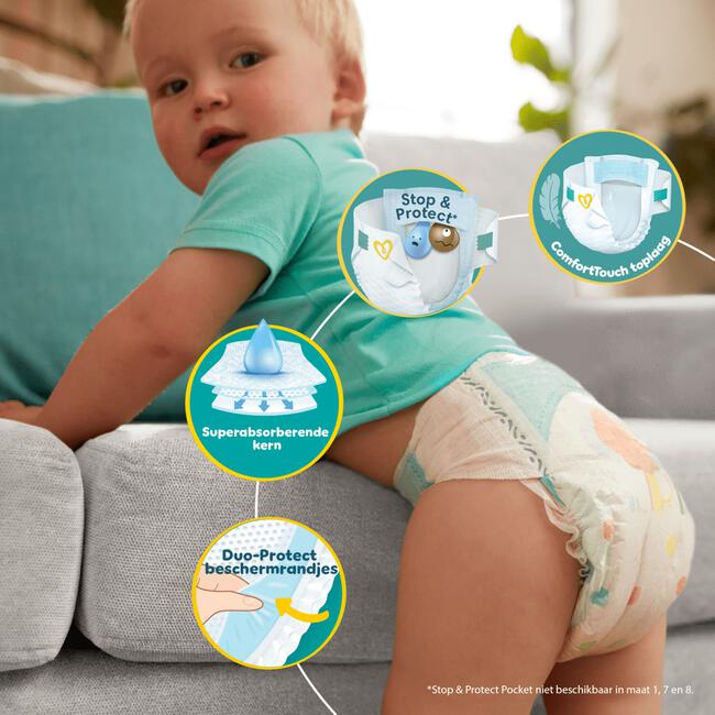 Pampers Baby Dry Luiers Maat 4 9-14 KG 21 stuks