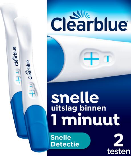 Clearblue Snelle Detectie Zwangerschapstest 2 Stuks