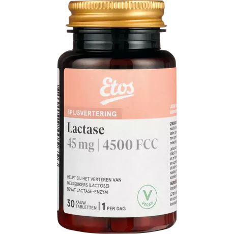 Etos Lactasetolerantie 4500 Kauwtabletten 30 stuks