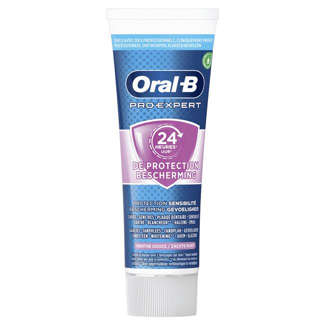 Schuine streep Heel Door Oral-B Pro-Expert Bescherming Gevoelige Tanden Tandpasta 75 ML 75 ML | Etos