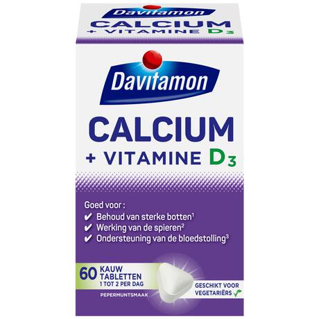 Davitamon Calcium met Vitamine D Kauwtabletten Mint