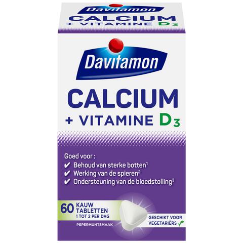 Davitamon Calcium met Vitamine D Kauwtabletten Mint