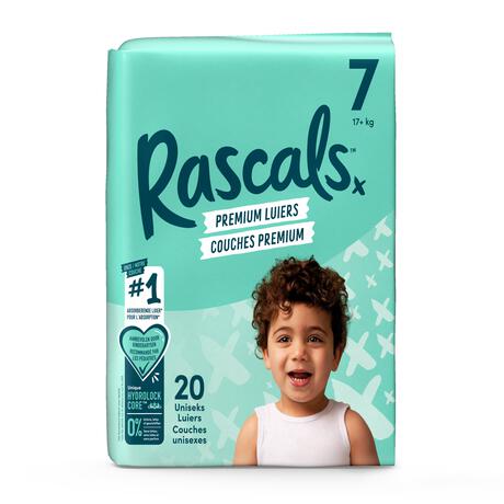 Rascals Premium Luiers Maat 7 17+ KG 20 stuks