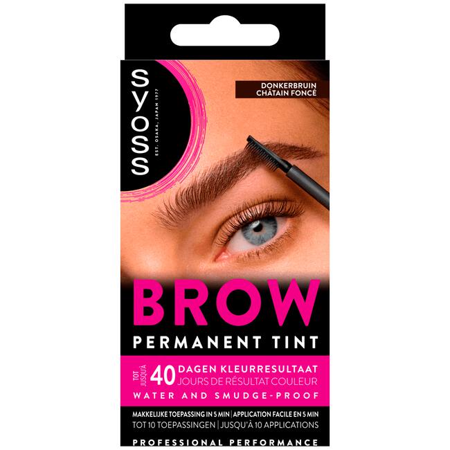 Syoss Browtint Wenkbrauw-wimper verf Donkerbruin