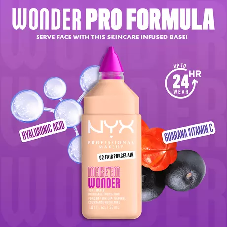 NYX Professional Makeup Make 'EM Wonder Foundation 02 Fair Porcelain