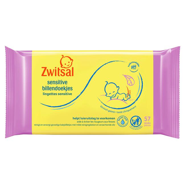 Zwitsal Sensitive Billendoekjes 228 228 EA | Etos