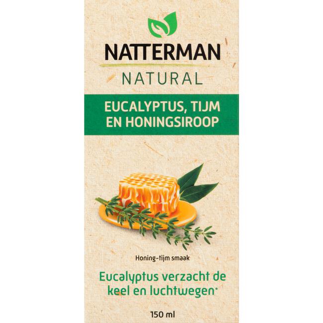 Natterman Natural Eucalyptus, Tijm en Honingsiroop 150 ML