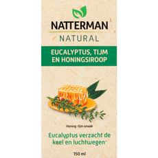 Natterman Natural Eucalyptus, Tijm en Honingsiroop 150 ML