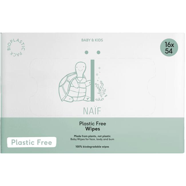 Naïf Plasticvrije Billendoekjes voor Baby & Kids 16 packs