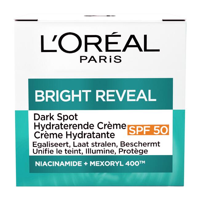 L'Oréal Paris Bright Reveal Dark Spot Dagcrème SPF 50 met Niacinamide - 50ml