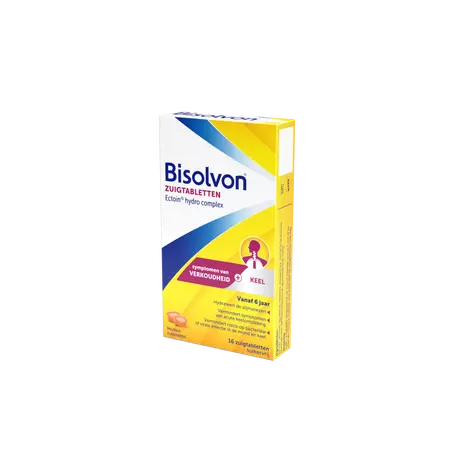 Bisolvon Droge Hoest en Keelpijn Zuigtabletten 16 stuks