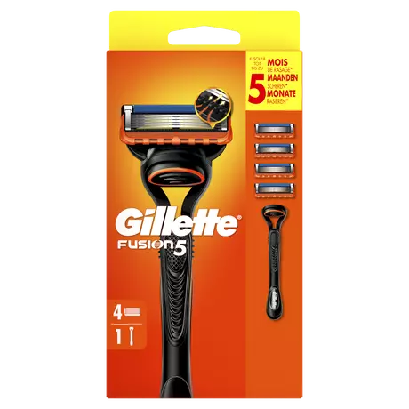 Gillette Fusion Scheerapparaat Met 4 Navulmesjes