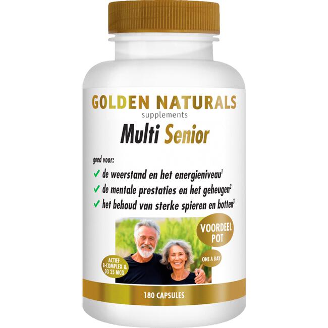 Golden Naturals Multi Senior Capsules 180 stuks