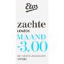Etos Zachte Maandlenzen -3.00 + Lenshouder 4 stuks