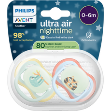 Philips Avent Fopspeen Ultra Air Night 0-6M SCF376/24 2 stuks
