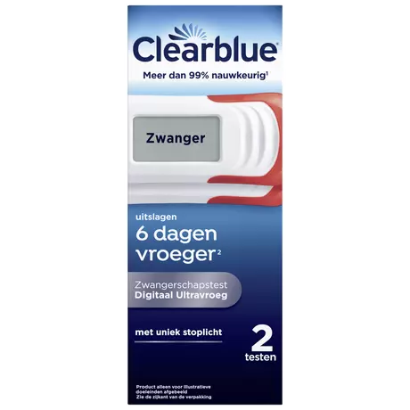 Clearblue Zwangerschapstest Digitaal Ultravroeg 2 stuks