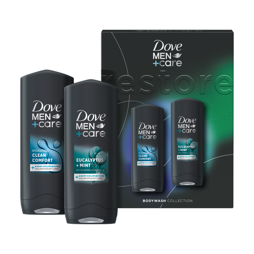 Dove Giftset Men+Care Cool Fresh & Minerals + Sage Duo Shower 2x 250ml