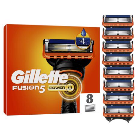 Gillette Fusion5 Power Navulmesjes 8 Stuks