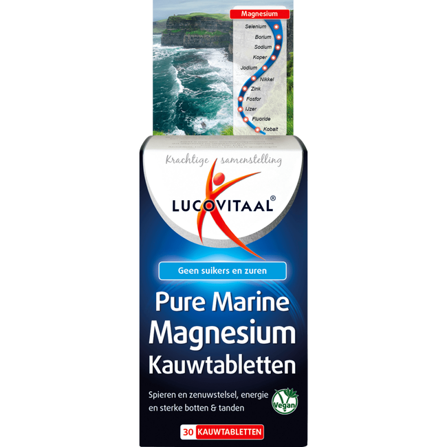 Lucovitaal Pure Marine Magnesium Kauwtabletten 30 EA Etos