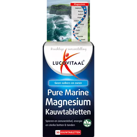 Lucovitaal Pure Marine Magnesium Kauwtabletten 30 stuks