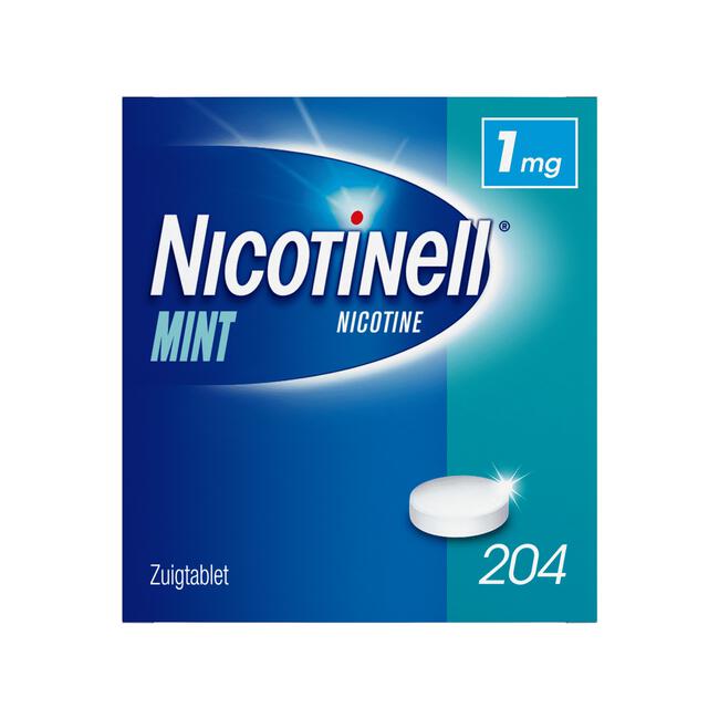 Nicotinell Zuigtablet Mint 1 MG 204 stuks