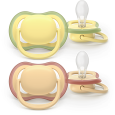 Philips Avent Ultra Air – Ademend en lichtgewicht fopspeen (0-6 mnd) – 2 stuks - SCF087/07