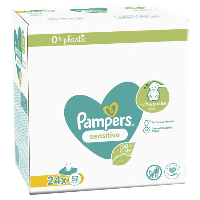 Pampers Sensitive Billendoekjes 24 Verpakkingen 1248 Stuks